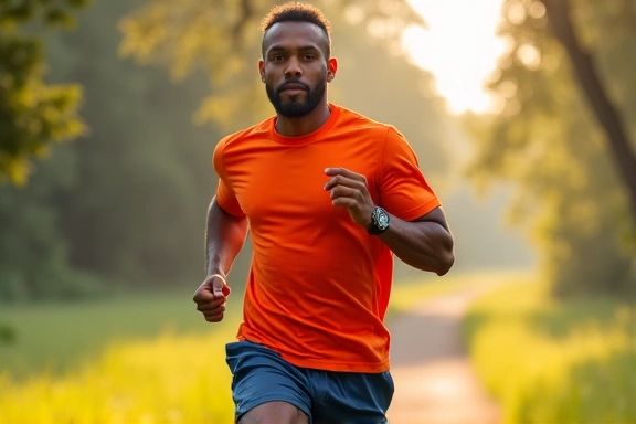 Hombre atlético con energía y vitalidad